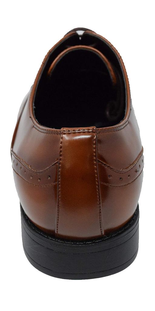 Либеральные мужские деловые туфли Кобе (Внутренний розничный продавец) Мужские туфли с крылышками и прямым носком LB208 (Размер 28.0, Черный)