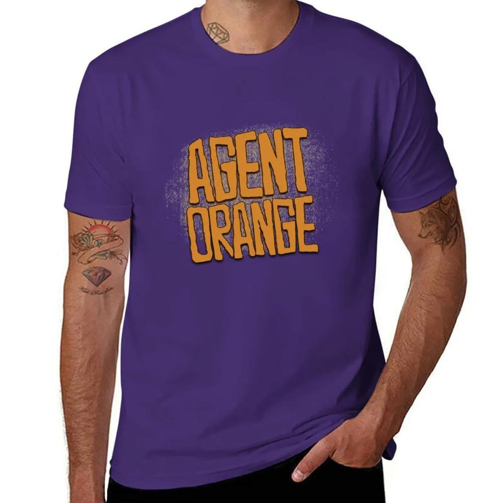 Футболка Agent Orange аниме Эстетичная одежда мужские футболки с принтом 2025 новая модель