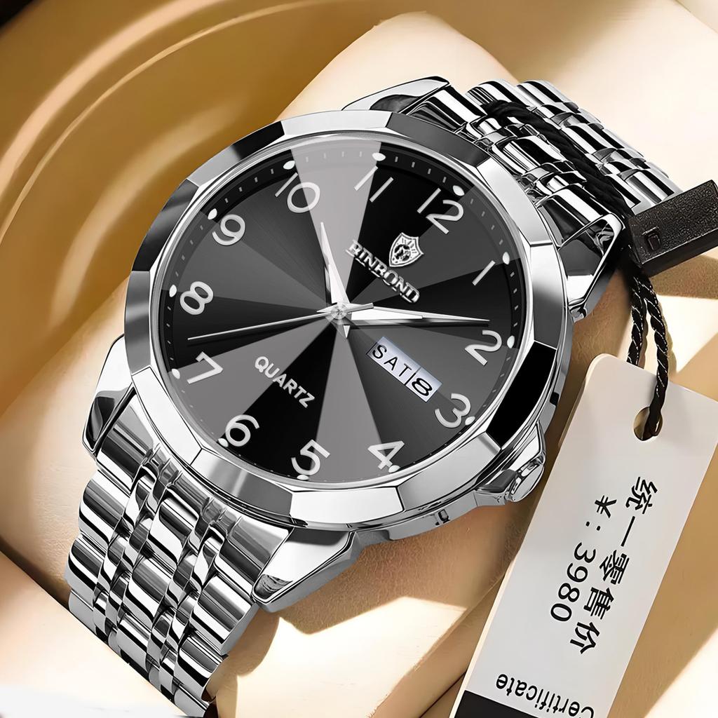 Мужские водонепроницаемые светящиеся наручные часы-будильник для бега