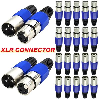 5 шт. XLR штекер-папа гнездо 3-контактный разъем для микрофона аудиокабеля разъемы светодиодные ленты