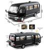 1:24 Toyota Coaster Business Shuttle Bus Alloy Metal Diecast Model Car Home Trendy And Desktop Display Ornament Birthday Gifts