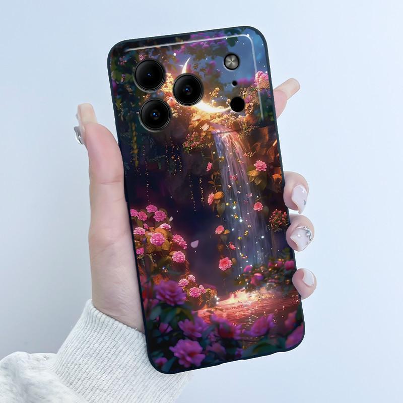 Для Doogee Note 56 Note56 Чехол Роскошный Милый Любовь Кролик Мультяшный Смешной Чехол Черный ТПУ Мягкий Силикон Ударопрочный Защитный Корпус