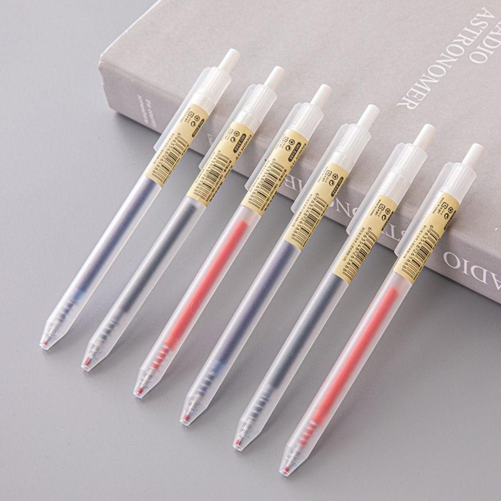 Black/Blue/Red Ink Gel Pen Press Type Signature Pens Multifunctional Writing Tool Stationery