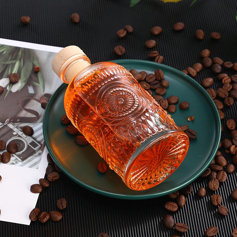 1 шт. прозрачные стеклянные бутылки для вина украшения мини стеклянные бутылки для алкоголя ликер