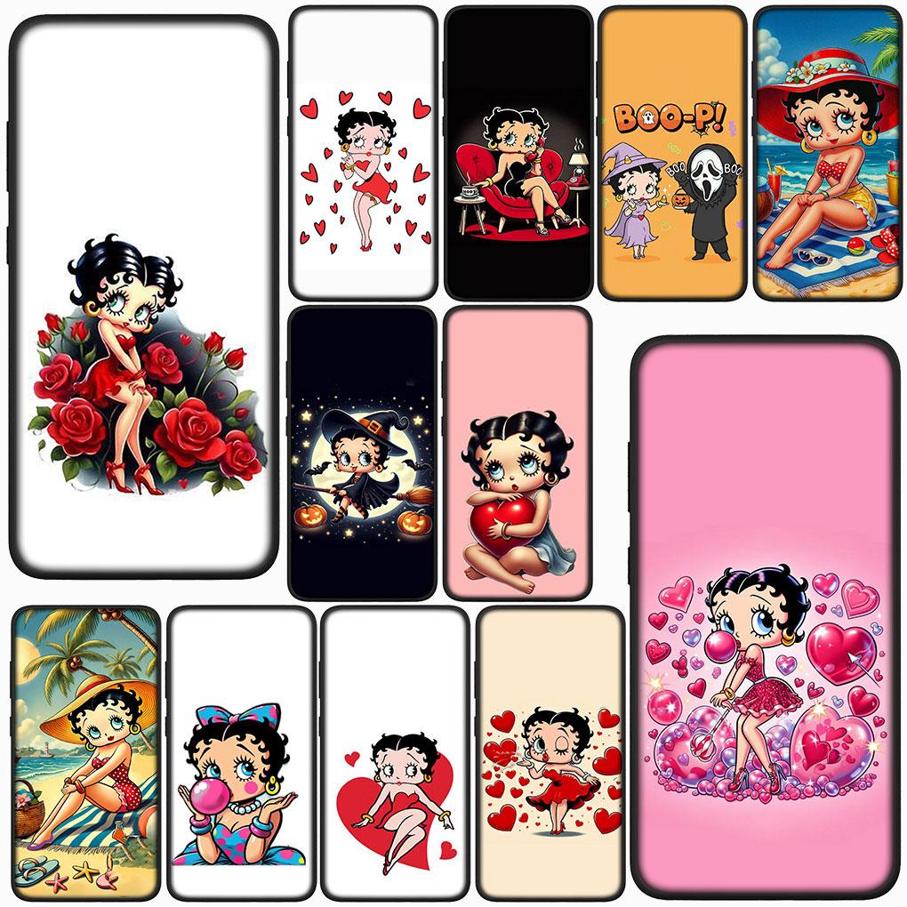 Cover for Samsung Galaxy S22 S21 S20 Fe Ultra S9 Plus + A13 A22 M21 M31 M55 M15 Phone Case Kawaii B-Bettys Anime B-Boops