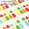 Kids Color Shape Stacked Matching Game Montessoris Wooden Toys Fine Motor Skills Puppet Hat Face Match Creative Educational Toys