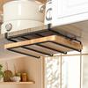 Chopping Board Rack Under-Cabinet Cutting Board Holder Strong Load-bearing Heavy-Duty Cutting Board Hanging Rack