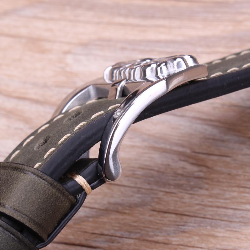 Genuine Leather Watch Band Strap 20mm 22mm 24mm Handmade Watchband 4 Colors Women Men's Thick Bracelet Belt Watches Accessories