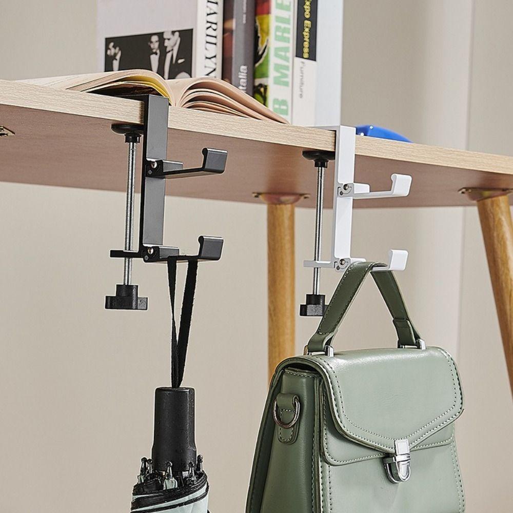 Portable Hanging Bag Hook Removable Table Hook Multi-functional Backpack Hanger  Desktop Use