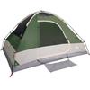 Dome Camping Tent for 4 Persons Green Waterproof