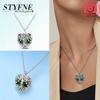 925 Silver Purple Box Gift Jewelry Pirate Heart Romantic Sun Pendant Beads Fit Bracelet Jewelry Diy Girl Gift Accessory