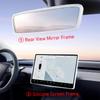 Защитная рамка-молдинг для экрана Juniper на Tesla Model 3 Y, Рамка края экрана, Накладка на зеркало заднего вида, Защитные аксессуары для центральной консоли