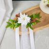 Wedding Ceremony Chair Back Flowers Elegant Wedding Chair Back Flower Embellishment Decorative Flowers for Aisle