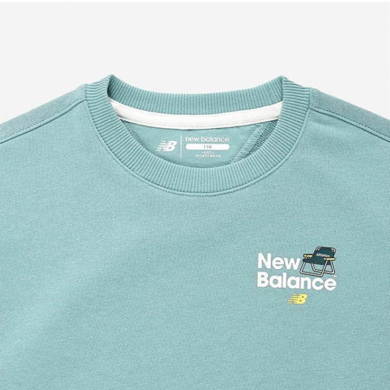 New Balance Детская футболка с длинным рукавом Uqs Nk9ce1401u 84 Иллюстрация рыболовного клуба