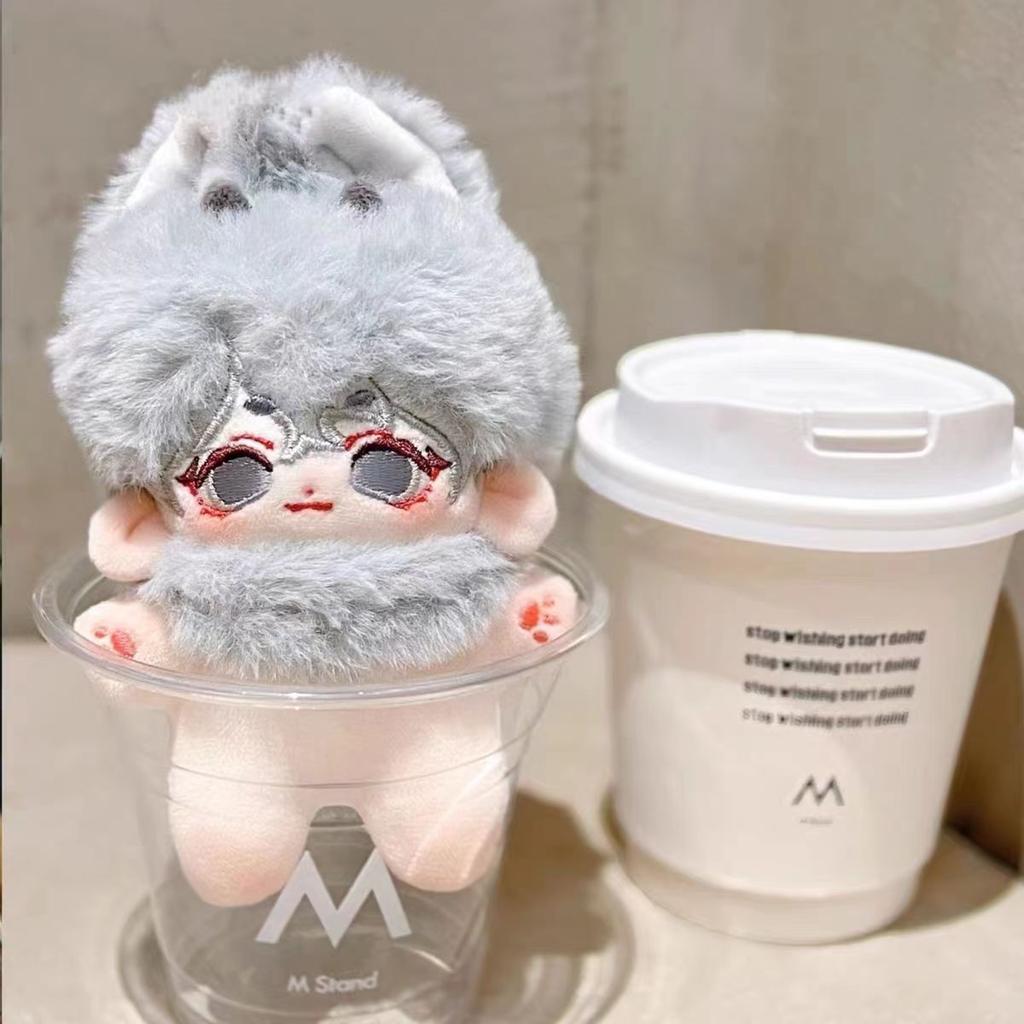 10cm Cute Plush Toys Doll No Attributes Short Soft Rabbit Fur Cloud Lamb with Animal Ear Plush Doll Bag Keyring Gift