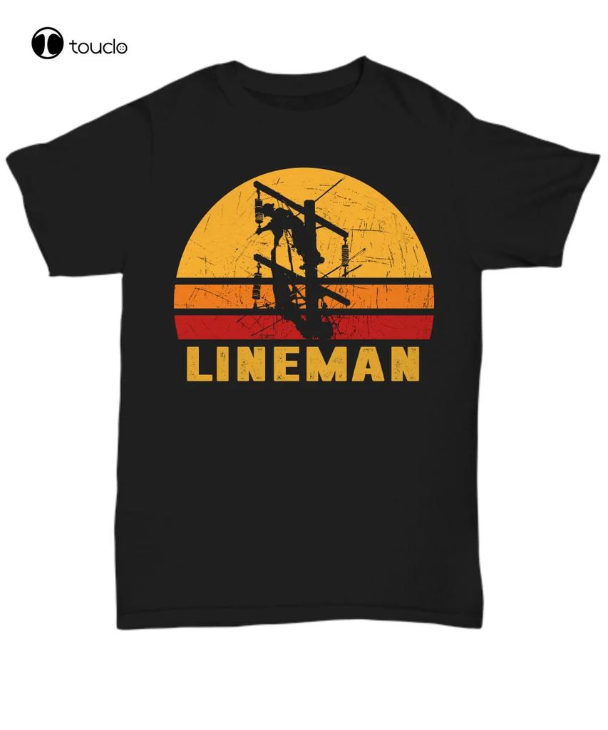 Vintage Power Lineunisex TShirt For Unisex Electricial Linesunisex Tee Gift Retro Sunset Tee Shirt Unisex