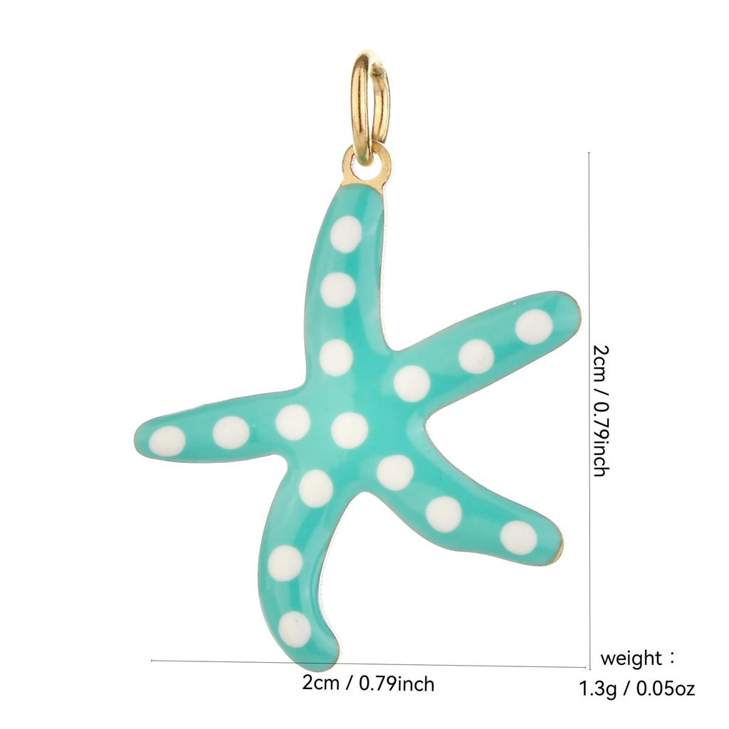 Подвеска Морская звезда из нержавеющей стали для изготовления украшений своими руками: Шарм для ожерелья или браслета с сохранением цвета