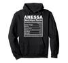 Anessa Nutrition Facts T-shirt, Anessa Name Birthday Shirt, Hoodie