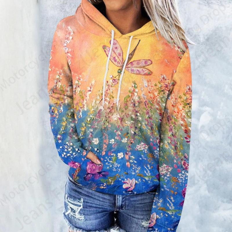 Цветочная маргаритка 3D принт толстовка женская мода большие толстовки женские толстовки пальто с капюшоном свитер женская одежда цветок