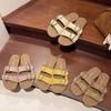 2025 летние новые тапочки Boken на плоской подошве женская верхняя одежда с пряжкой на поясе с плоской подошвой односложные мягкие повседневные сандалии