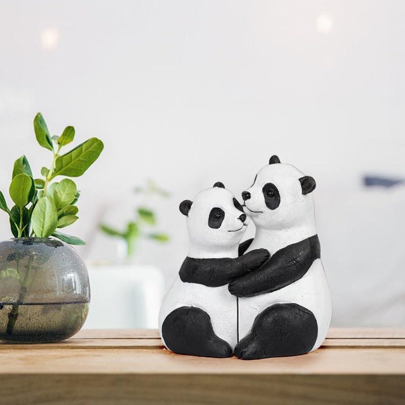 Creative Love Animal Hug Statue Resin Crafts Elephant Couple Hug Statue Wedding Anniversary Gift Birthday Home Decor