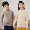 Kids Sweater 100% Merino Wool Children Winter Thick Wool Pullover Soft Warm Autumn Jumper Knit Top Long Sleeve