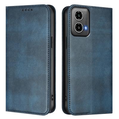 Противоугонная кожаная книжка-кошелек для Motorola Moto G84 G64 G54 Power G54 G34 G24 Power G14 G04s G04 G73 G53 G23 G13