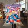 Stitch Cartoon printing Flannel Blanket Bedroom Sofa Camping Warm blanket Gifts for family and friends-MJ019