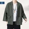 Men's Chinese Style Linen Jacket: Hanfu Kimono, Tang Suit, Taoist Robe - Retro Autumn Fashion