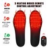 Winter Heating Insole USB Charging Foot Warmer Insole Remote Control Foot Warmer Outdoor Sports Warm Insole