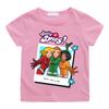 Totally Spies Фоторамка Групповое фото Футболки Мультяшный принт Хлопковая футболка Детская Мультяшная Футболка для мальчиков и девочек