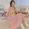 Summer Plus Size Fairy Cartoon Nightdress for Women - Loose Fit, Cute & Comfy Homewear