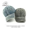 Стильная и простая кепка с плоским козырьком, женская бейсболка из выстиранного денима, мягкий верх, уличная шляпа от солнца, мужская