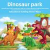 40pcs Dinosaur Paradise Themed Assembly Building Blocks Set Children Puzzle Toys For Creative Kids