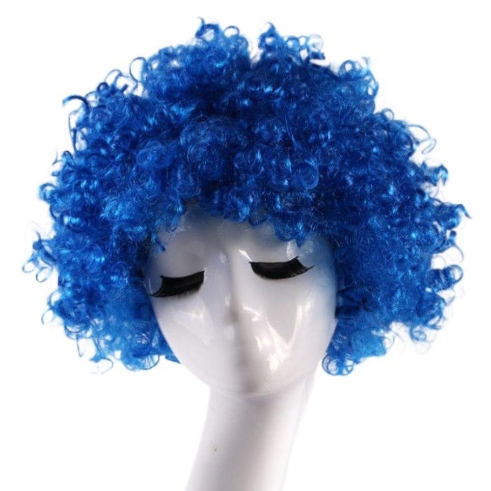 Rainbow Football Fans Wigs Synthetic Wigs Halloween Cosplay Hairs Afro Curly Clown Wigs Kids