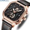 CRRJU New Belt Men's Watch Watch Simple Business Personality Men Fashion Waterproof