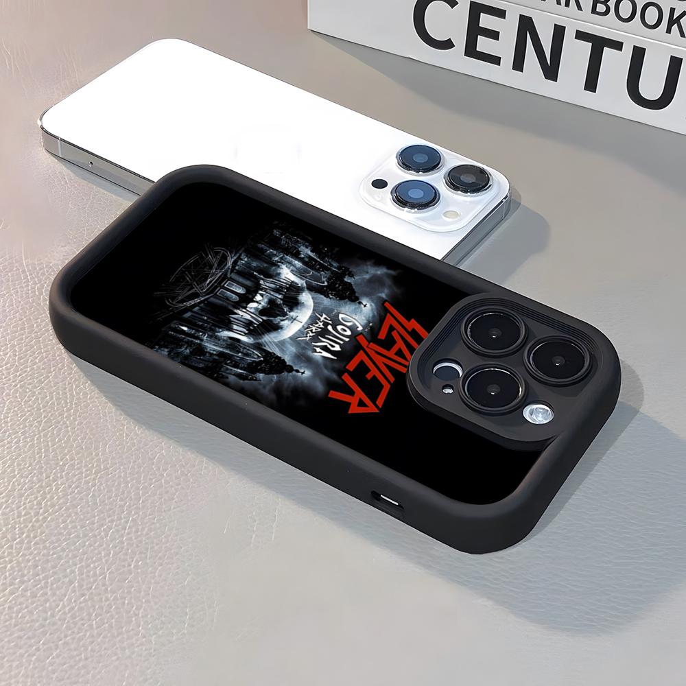 S-Slayer Metal Rock Band Phone Case For IPhone 17 Pro Max 15 Pro 16 14 Plus 12 13 Mini 11 Pro Shockproof Soft Cover