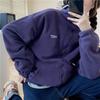 Polar Fleece Cardigan Zipper Stand Collar Hoodie Women Korean Loose Jacket Lazy Style Top