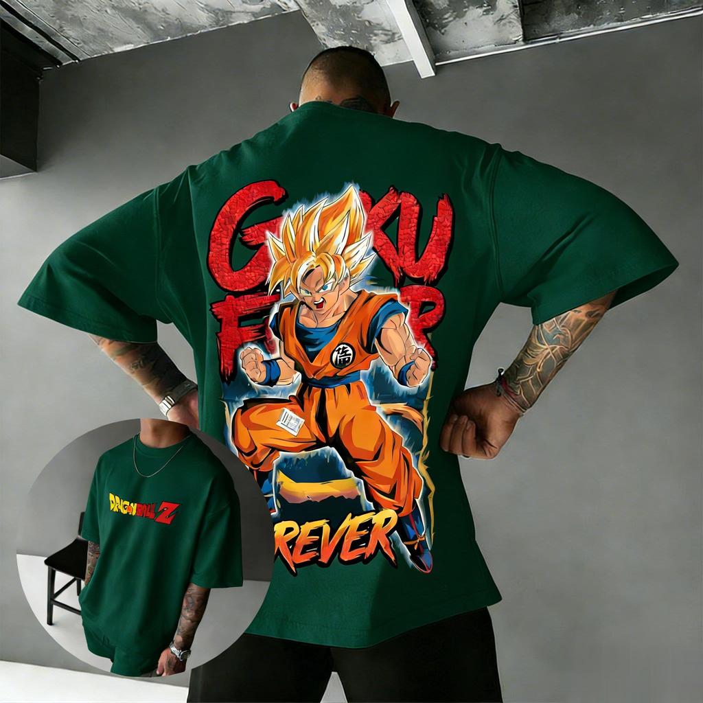 Dragon Ball Аниме Графическая Футболка Гогоку Мужская Женская Оверсайз Винтажная С Коротким Рукавом Топы Летняя Y2k Уличная Повседневная 2026 Новая