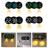 Modern Cloud Shape LED Digital Wall Clock with 2 Alarms Remote Control Bottom Spotlight and Timer for Home Office Decors