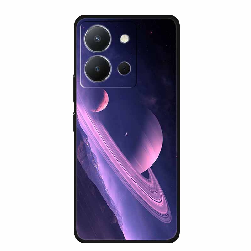 Чехол для телефона Vivo Y36 4G Задняя крышка 6.64" Ударопрочный Черный Силикон Мягкий Funda Для Vivo Y36 Чехол Coque Для VivoY36 Y 36