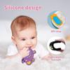Kids Sensory Educational Remote Control Shape Teether Silicone Pain Relief Teething Toy  Baby