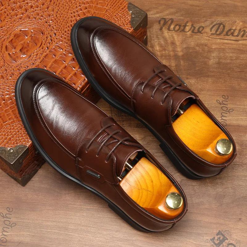 Модные дизайнерские новые полые толстые подошвы мужские туфли Brock летние модные британские ретро туфли без застежек из мягкой кожи для мужчин