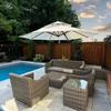 High Quality Patio Umbrella Round Outdoor Parasol Nordic Beach Umbrella  Balcony