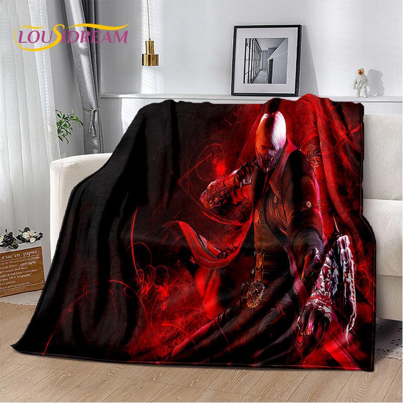 3D D-Devil May Cry DMC Game Gamer мягкое плюшевое одеяло, фланелевое одеяло, одеяло для гостиной, спальни, кровати, дивана, чехол для пикника
