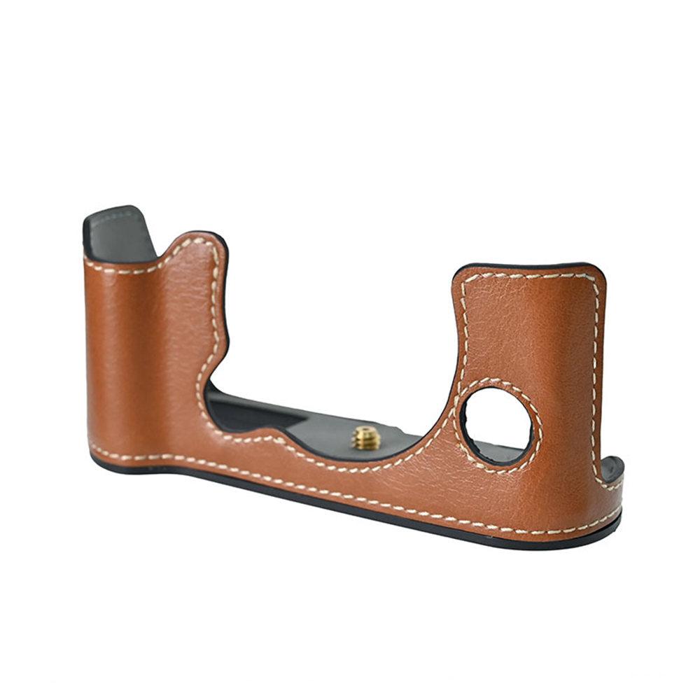 PU Leather Camera Half Case for Fujifilm Fuji XT50 XT30 XT30II XT20 XT10 XT5 XS10 XS20 XH2 XH2S X100V Battery Opening Cover