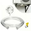 Magnetic Window AC Drain Kit 4/6/12FT Clear PVC Drain Hose with Stainless Steel Clamp No Drilling Flexible Weather-Resistant Condensate Drain Adapter