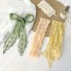 Silk Scarf Long Strip High-end Summer Thin Decorative Versatile Lace Thin Narrow Small Scarf Headband