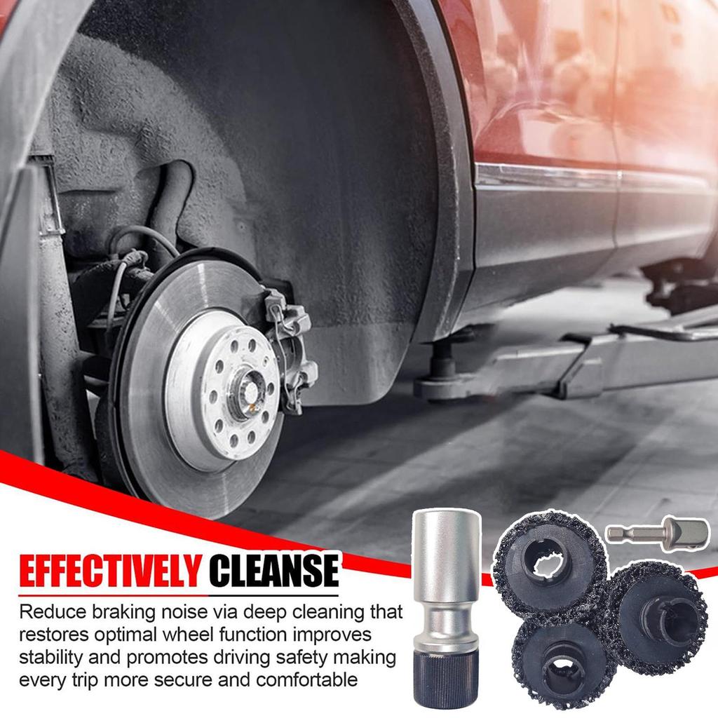 Инструмент для очистки ступицы колеса, удаление ржавчины, детализация, многофункциональный инструмент для удаления ржавчины с головки оси колеса для автомобиля, грузовика, гаража