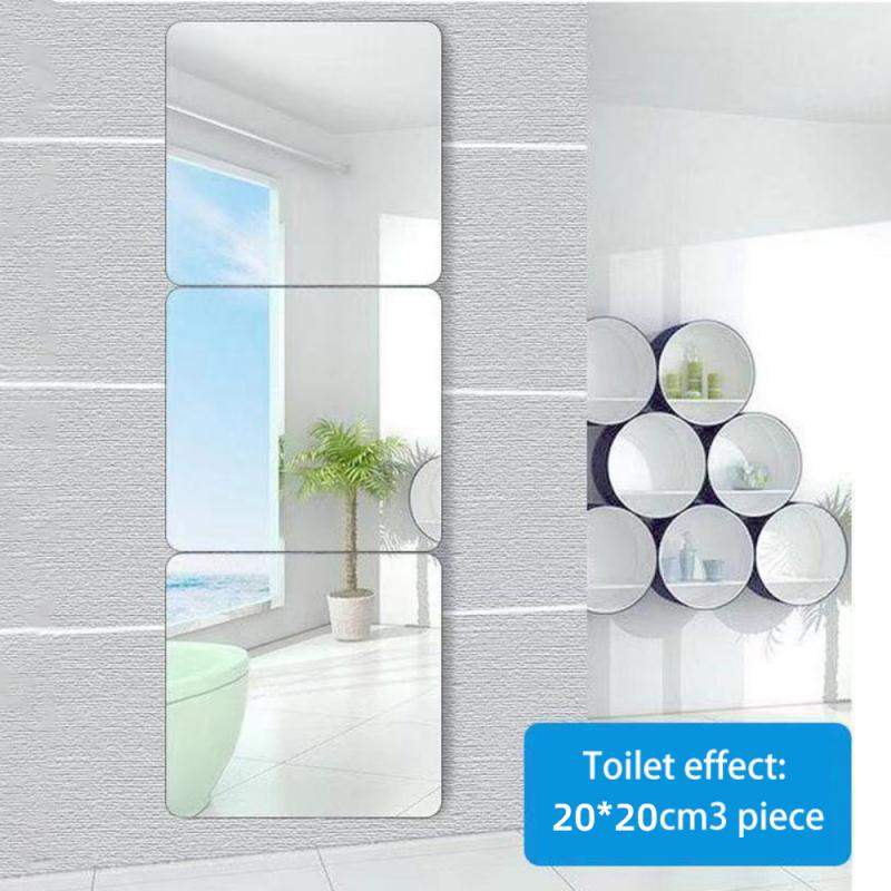 Креативная 3D-зеркальная наклейка на стену, разные размеры, DIY, фон для телевизора, наклейки на стену для гостиной, домашней спальни, ванной комнаты